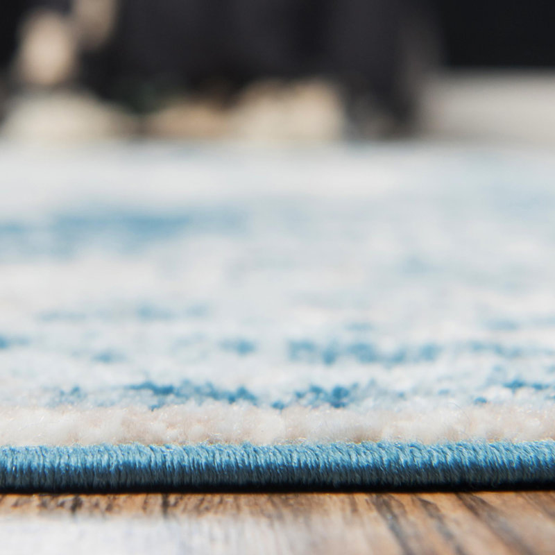 Mistana™ Brandt Performance Blue Rug & Reviews Wayfair